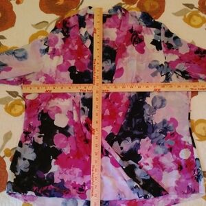 Alfani Women's Floral Blouse - Pink and Purple